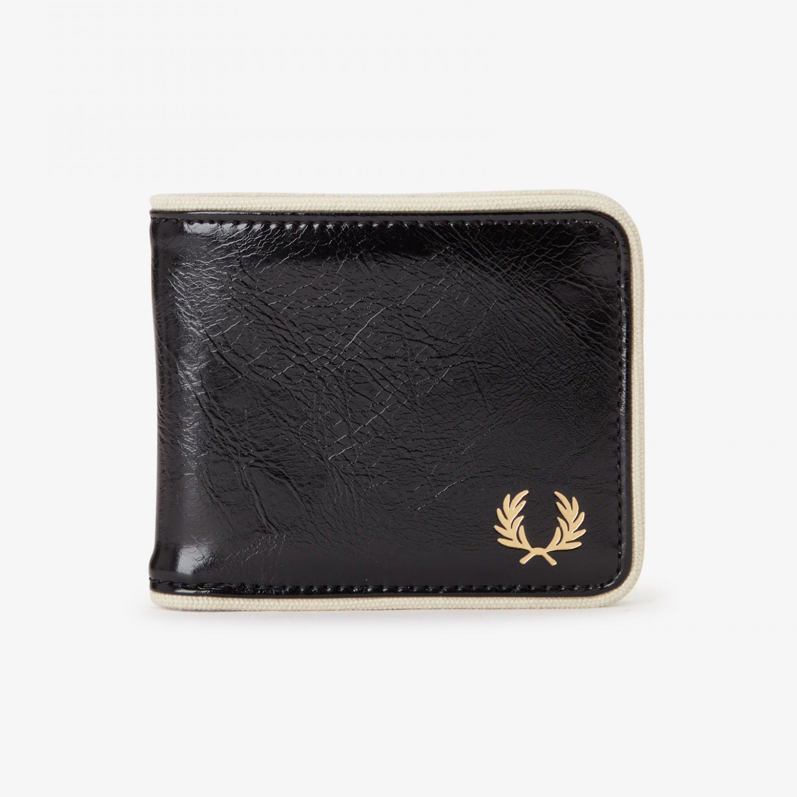 Fred Perry Classic Billfold Wallet - Black / Ecru