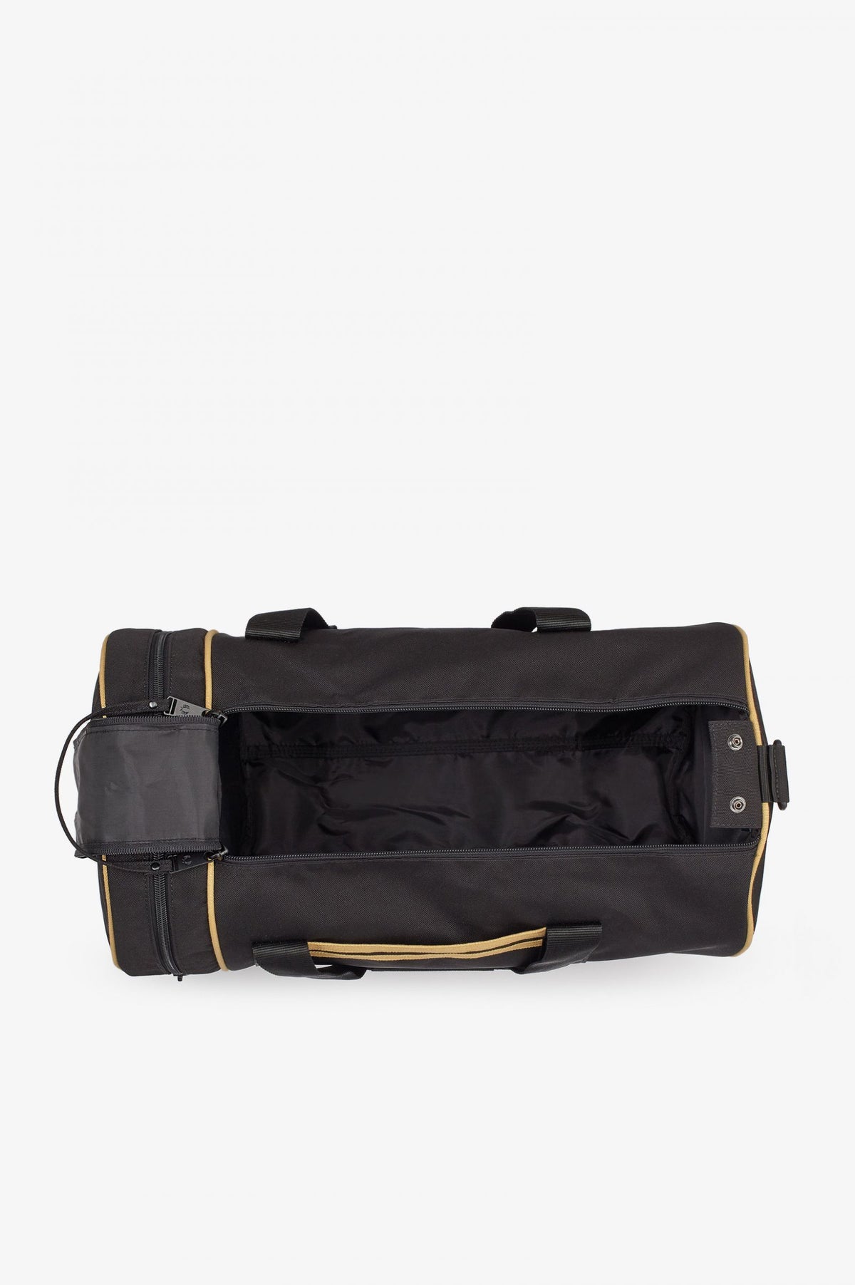 Fred Perry Tipped Barrel Bag Black / Champange