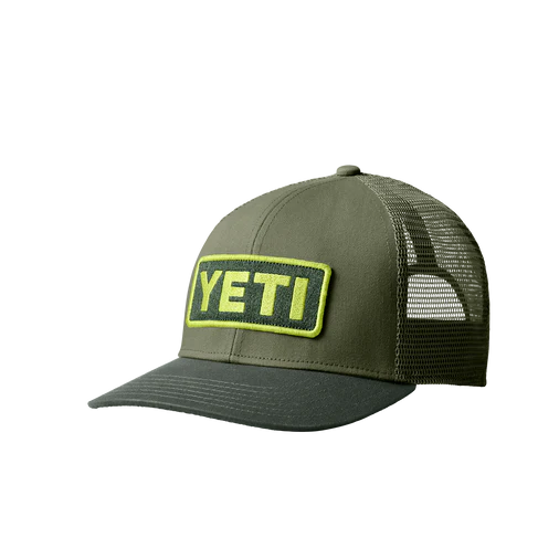 Yeti Logo Badge Trucker - Highlands Olive