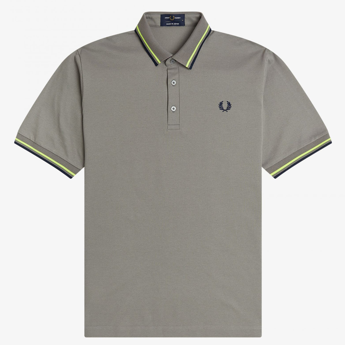 Fred Perry Made in Japan Pique Shirt - Asphalt