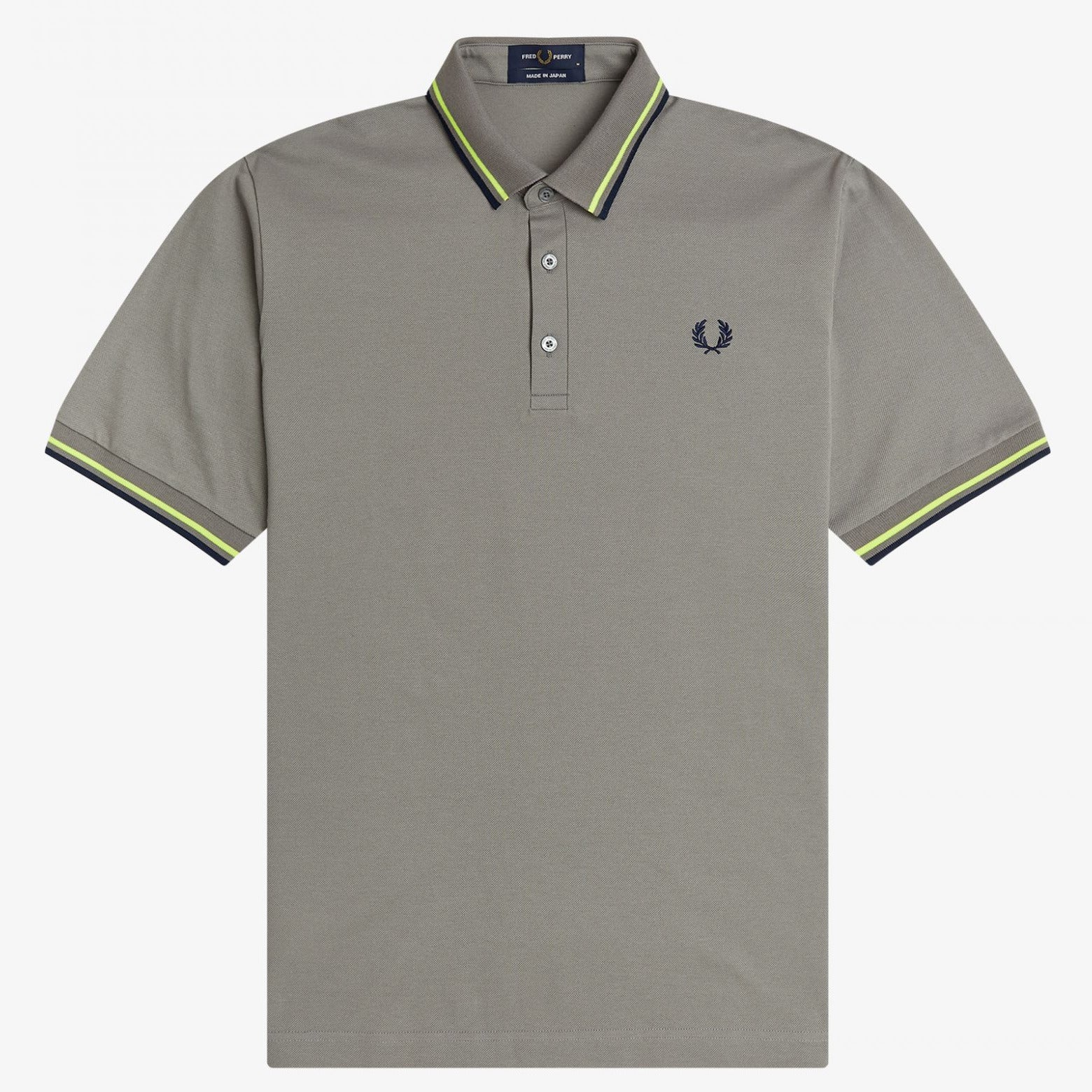 Fred Perry Made in Japan Pique Shirt - Asphalt