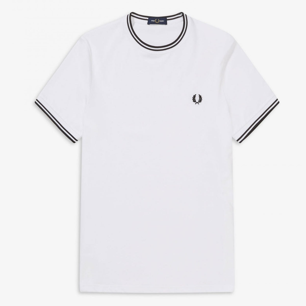 Fred Perry Twin Tipped T-Shirt - White