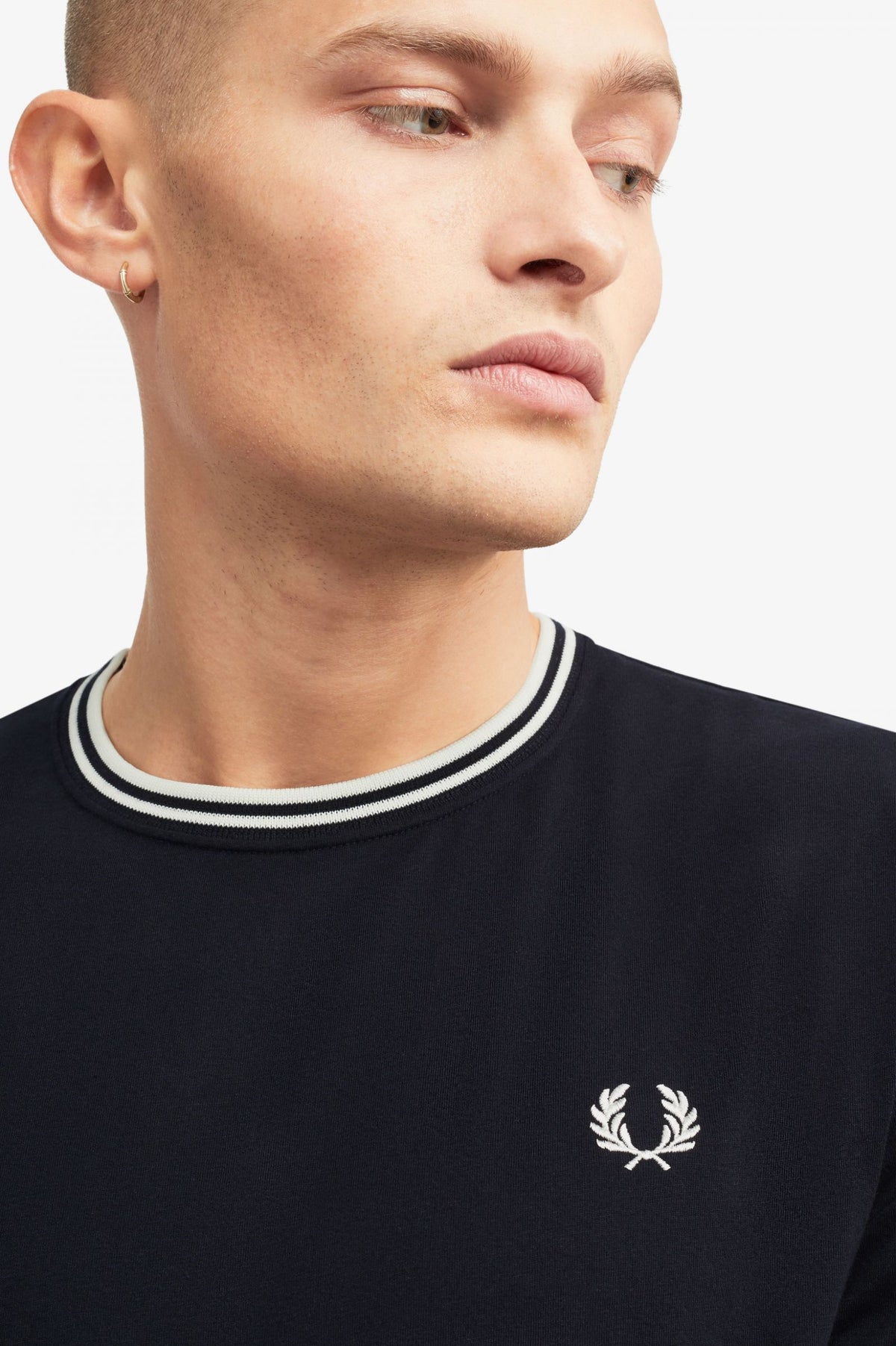 Fred Perry Twin Tipped T-Shirt - Navy