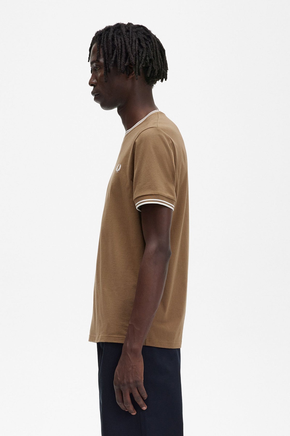 Fred Perry Twin Tipped T-Shirt - Shaded Stone