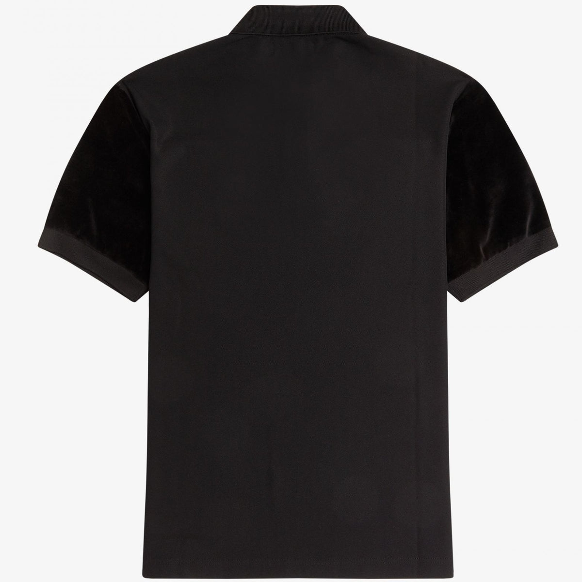 Fred Perry Velour Polo Shirt - Black