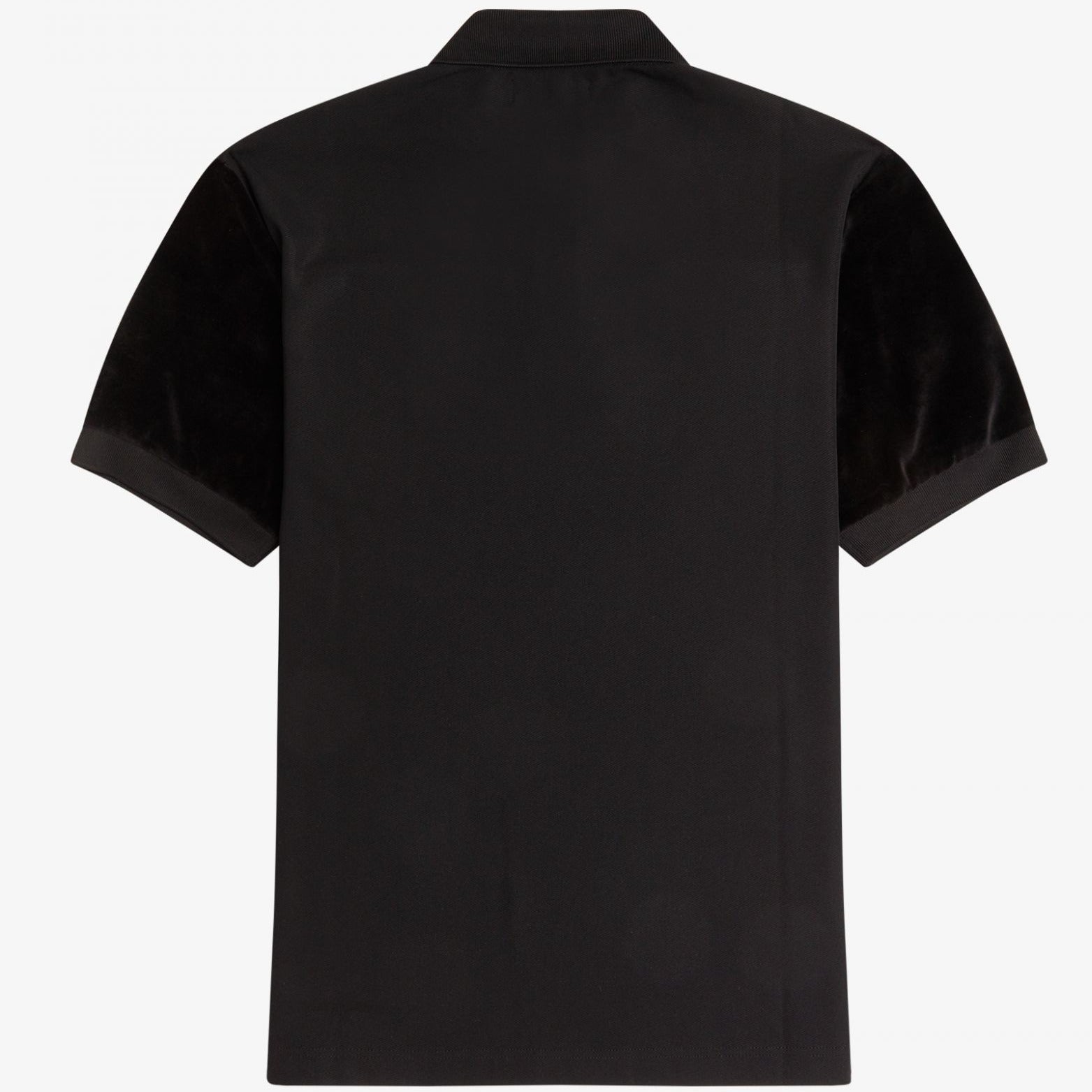 Fred Perry Velour Polo Shirt - Black