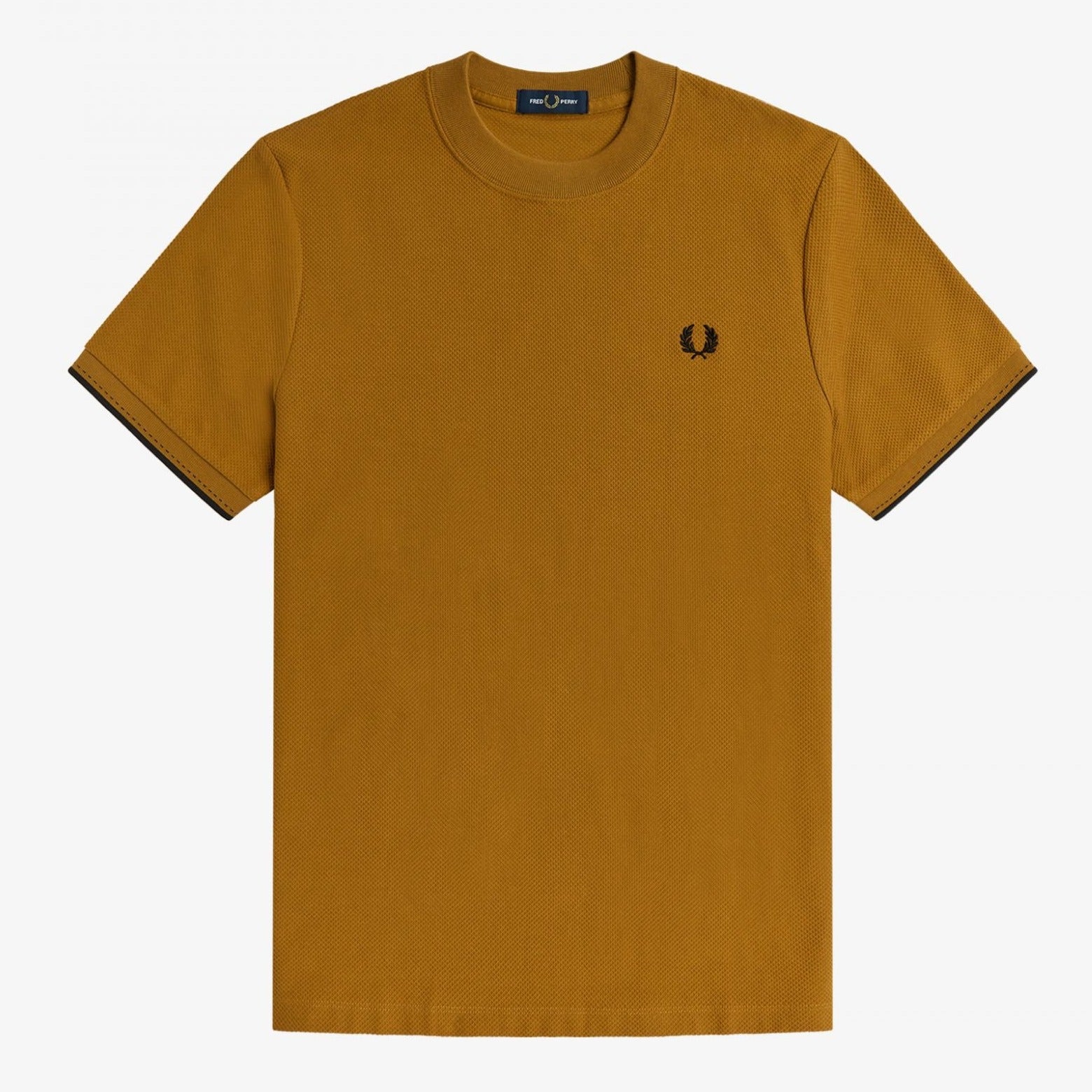 Fred Perry Broken Tipped T-Shirt - Dark Caramel