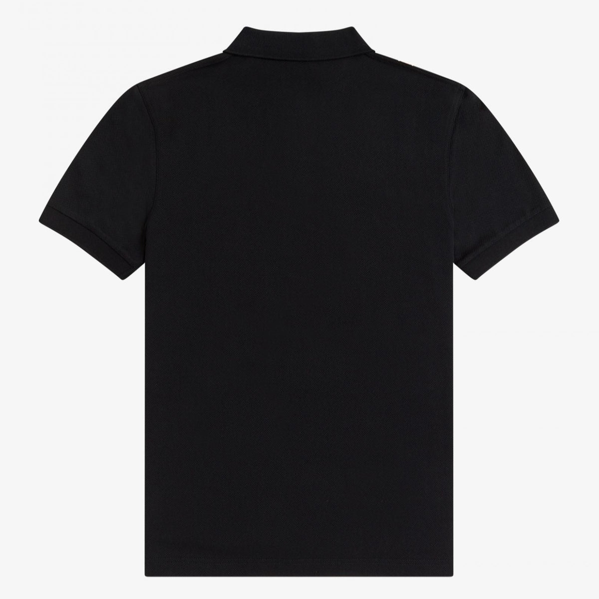 Fred Perry Textured Stripe Polo Shirt - Black