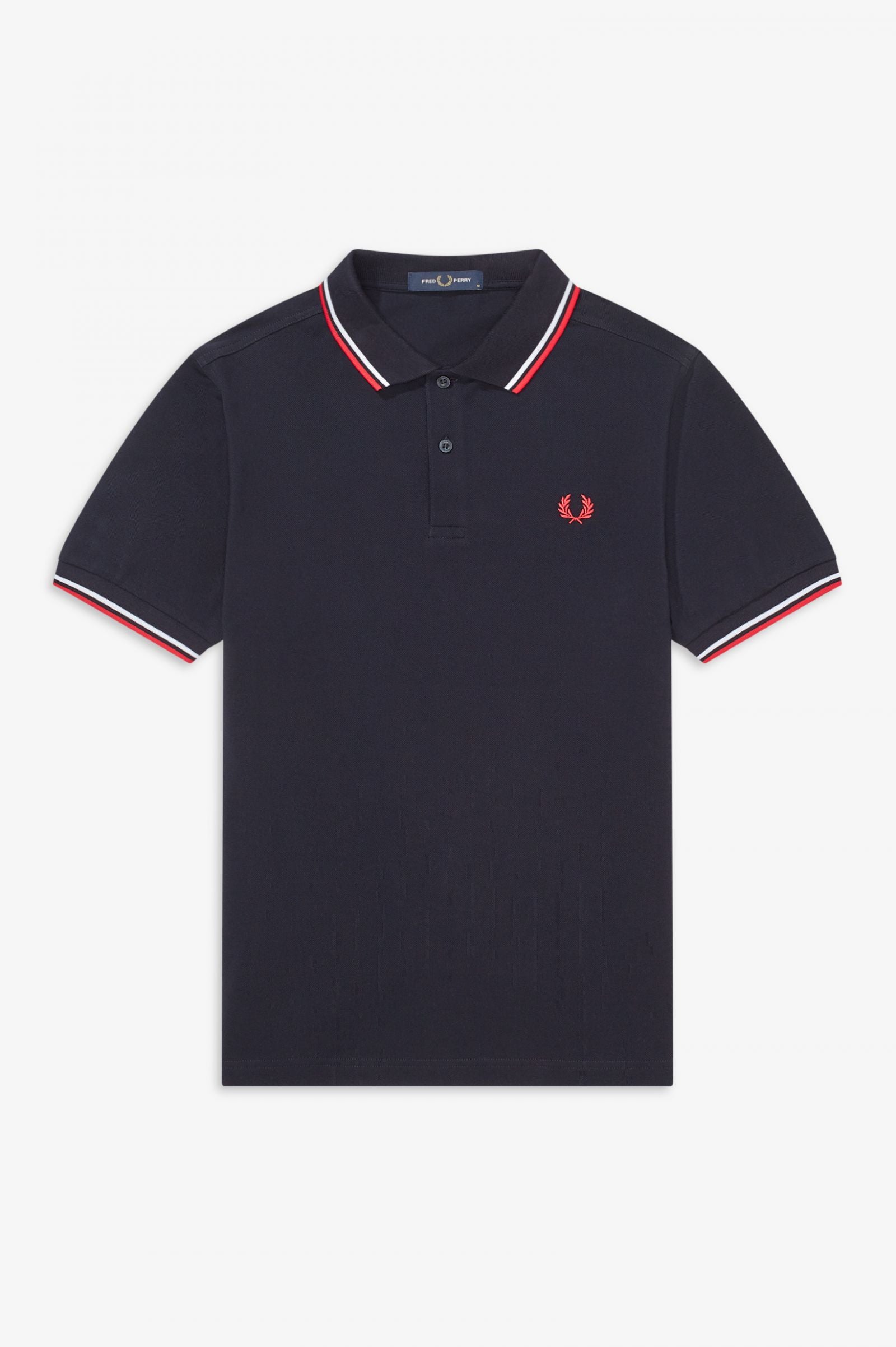 Fred Perry M3600 Polo Shirt - Navy / White