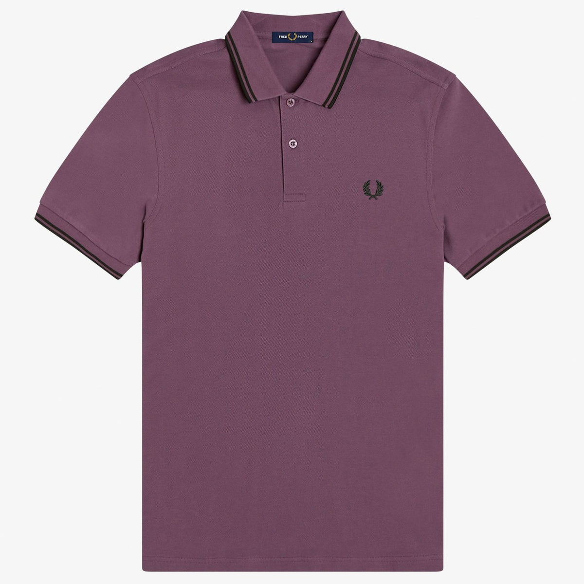Fred Perry M3600 Polo Shirt - Black Plum