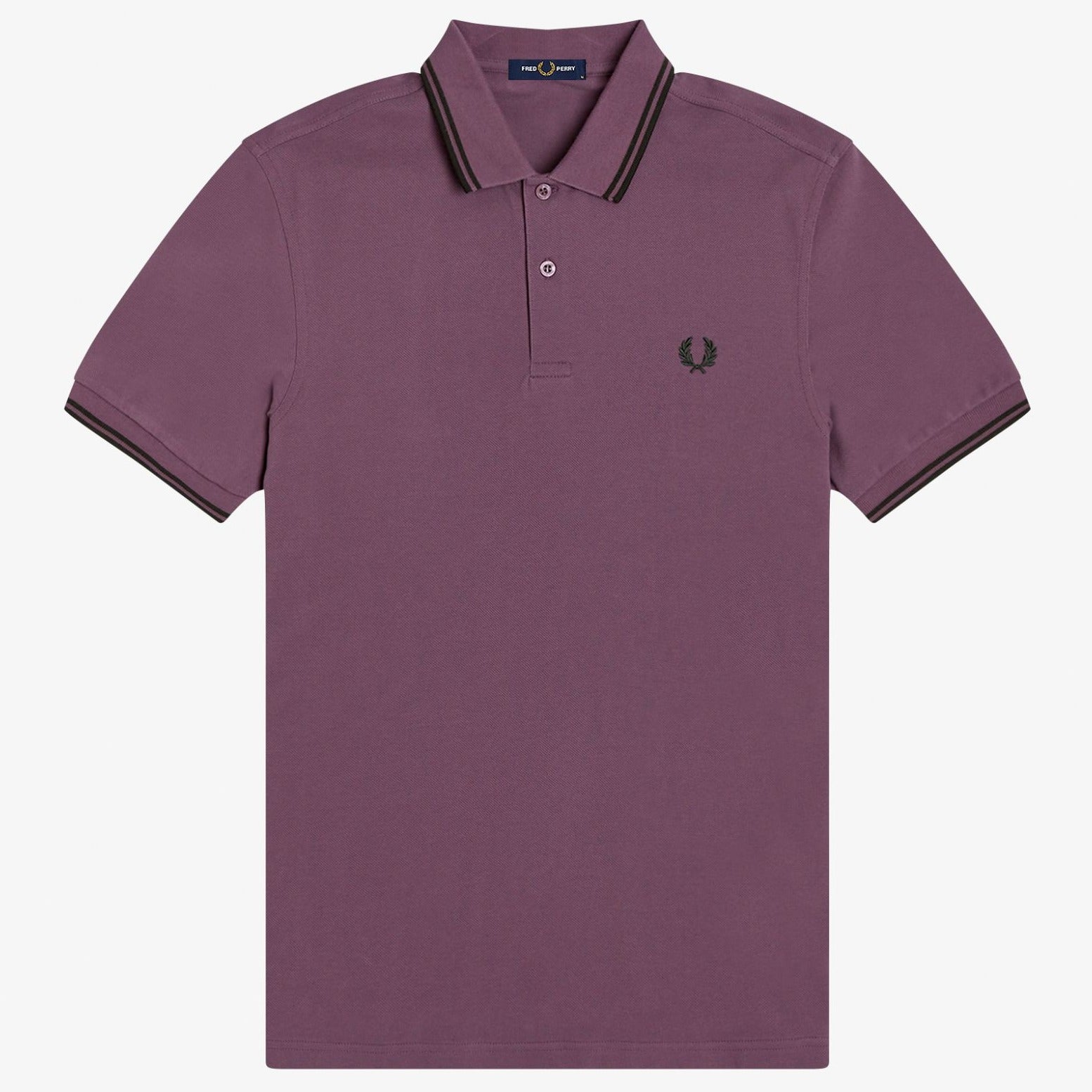 Fred Perry M3600 Polo Shirt - Black Plum