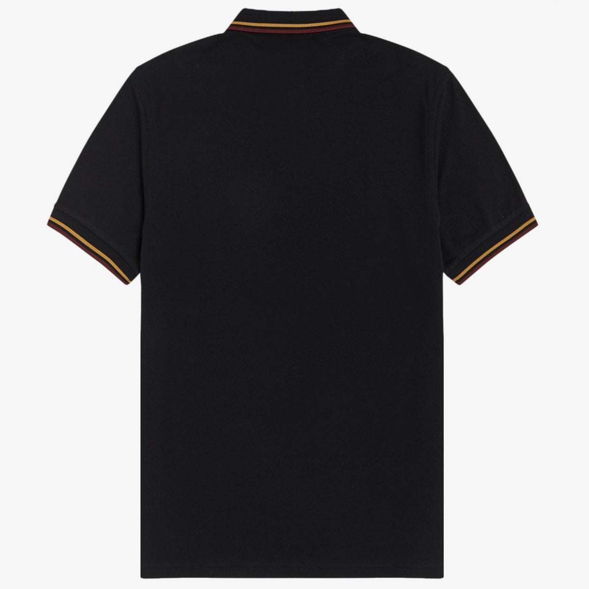 Fred Perry M3600 Polo Shirt - Black / 1964 Gold / Aubergine