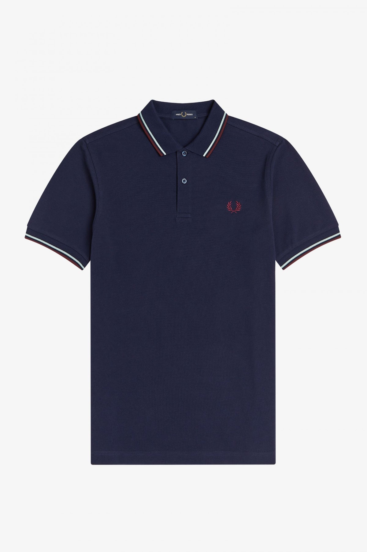 Fred Perry M3600 Polo Shirt - Carbon Blue / Aubergine