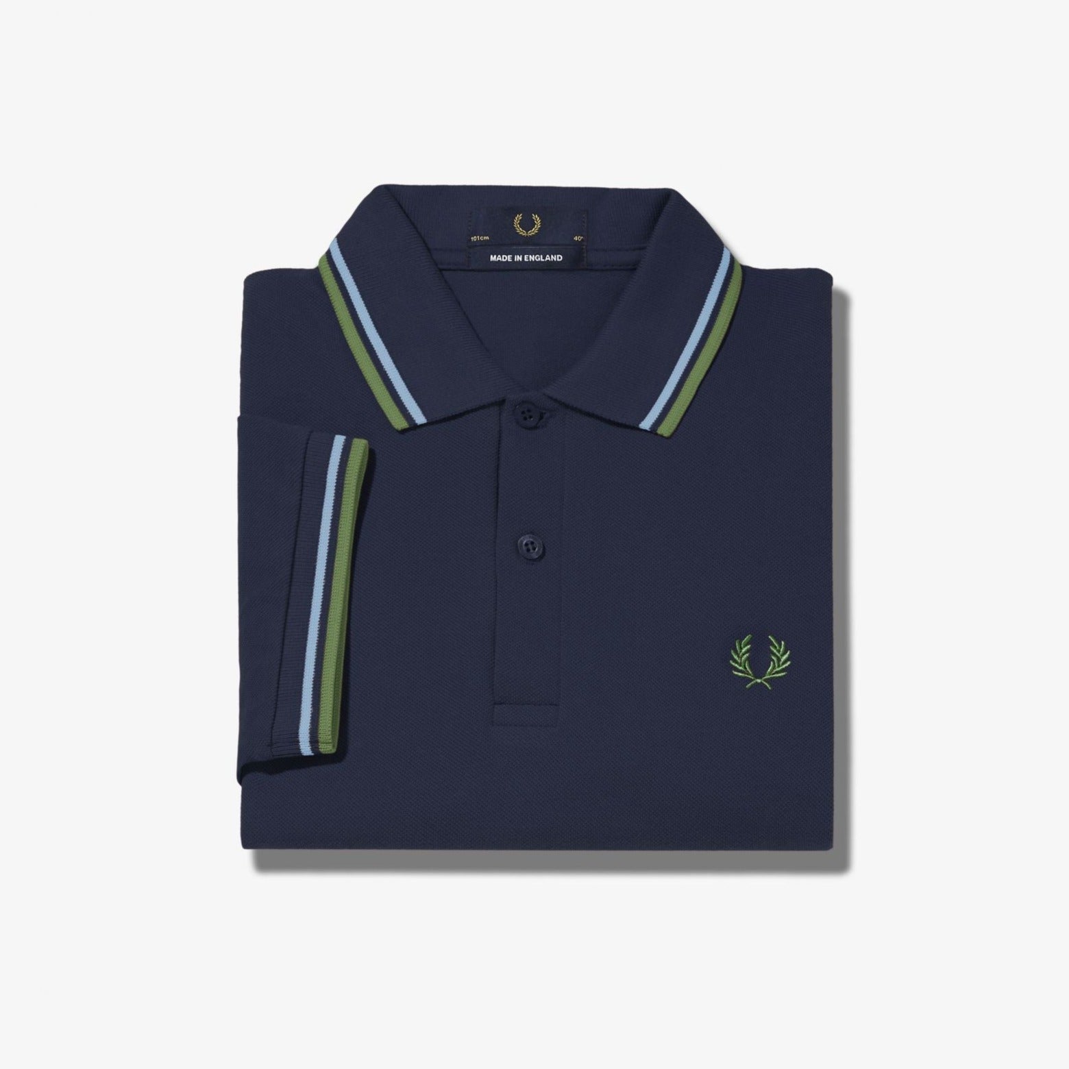 Fred P M3600 Polo - Dark Carbon / Ash Blue / Pistachio