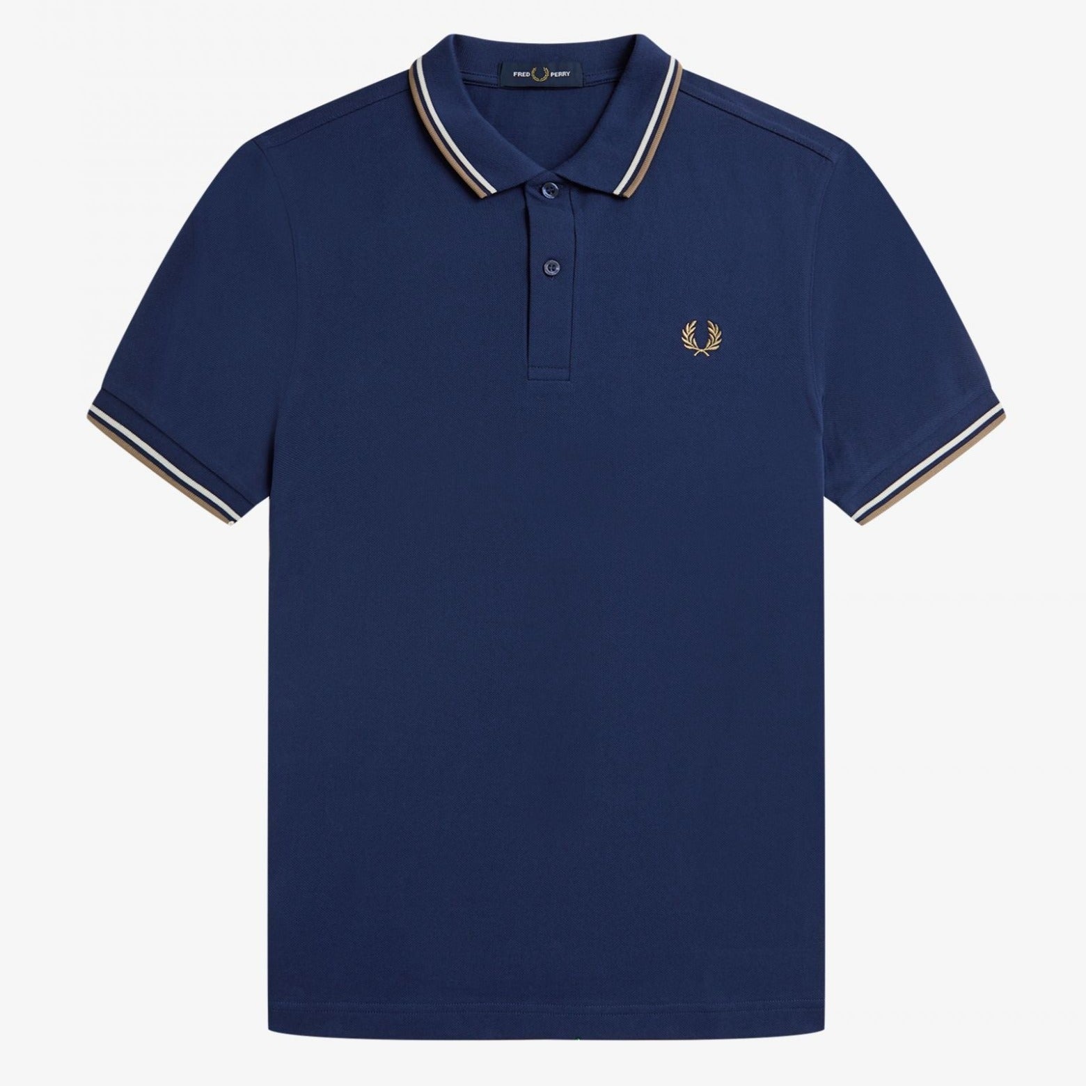 Fred Perry M3600 Polo - French Navy / Ecru / Warm Stone