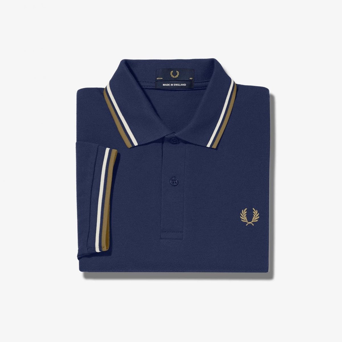 Fred Perry M3600 Polo - French Navy / Ecru / Warm Stone