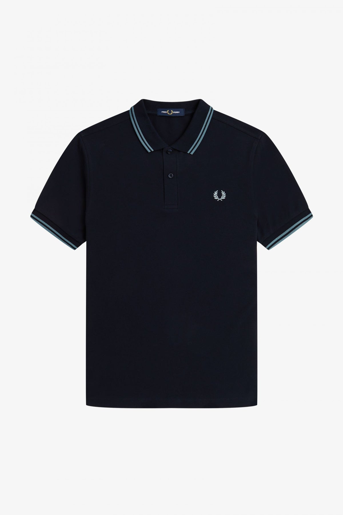 Fred Perry M3600 Polo - Navy / Silver Blue