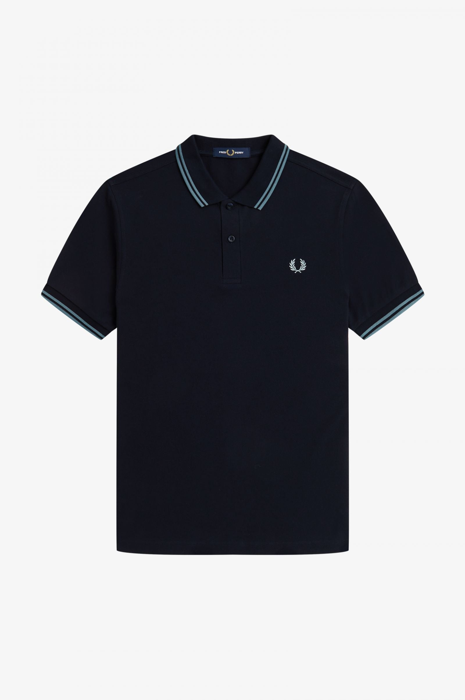 Fred Perry M3600 Polo - Navy / Silver Blue