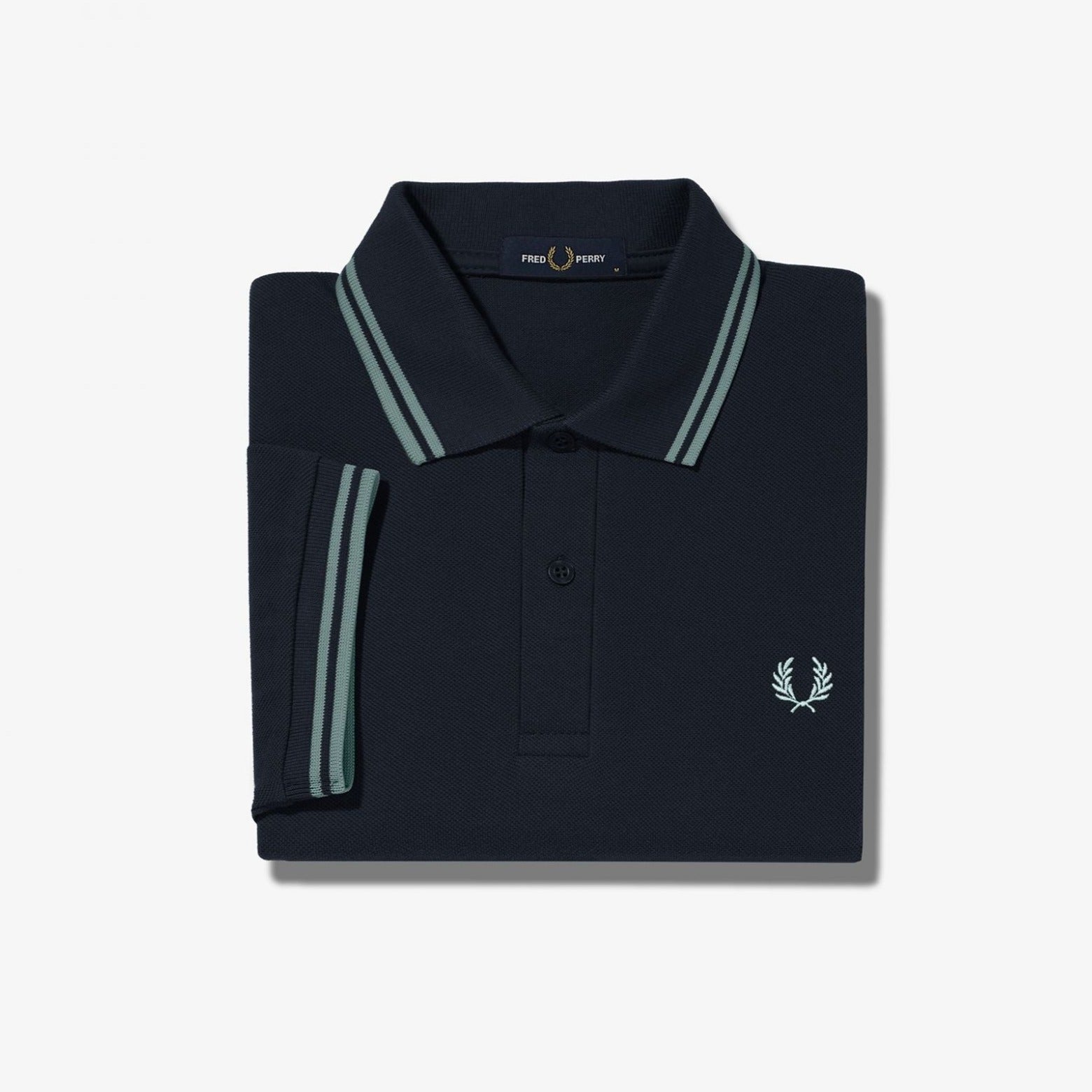 Fred Perry M3600 Polo - Navy / Silver Blue