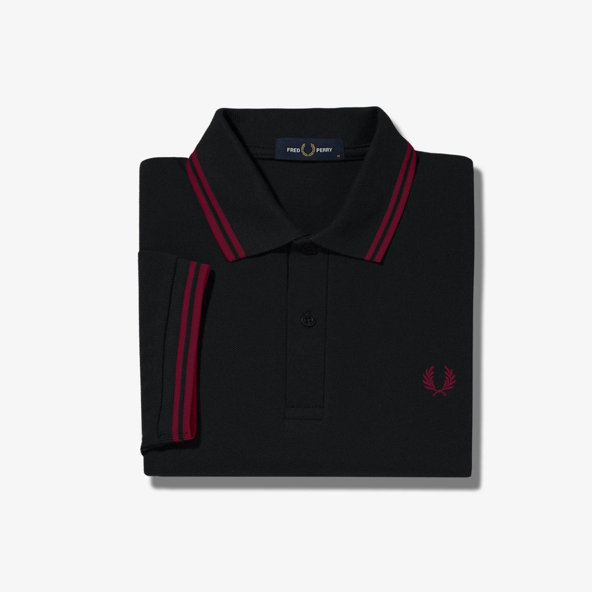 Fred Perry M3600 Polo - Black / Tawny Port