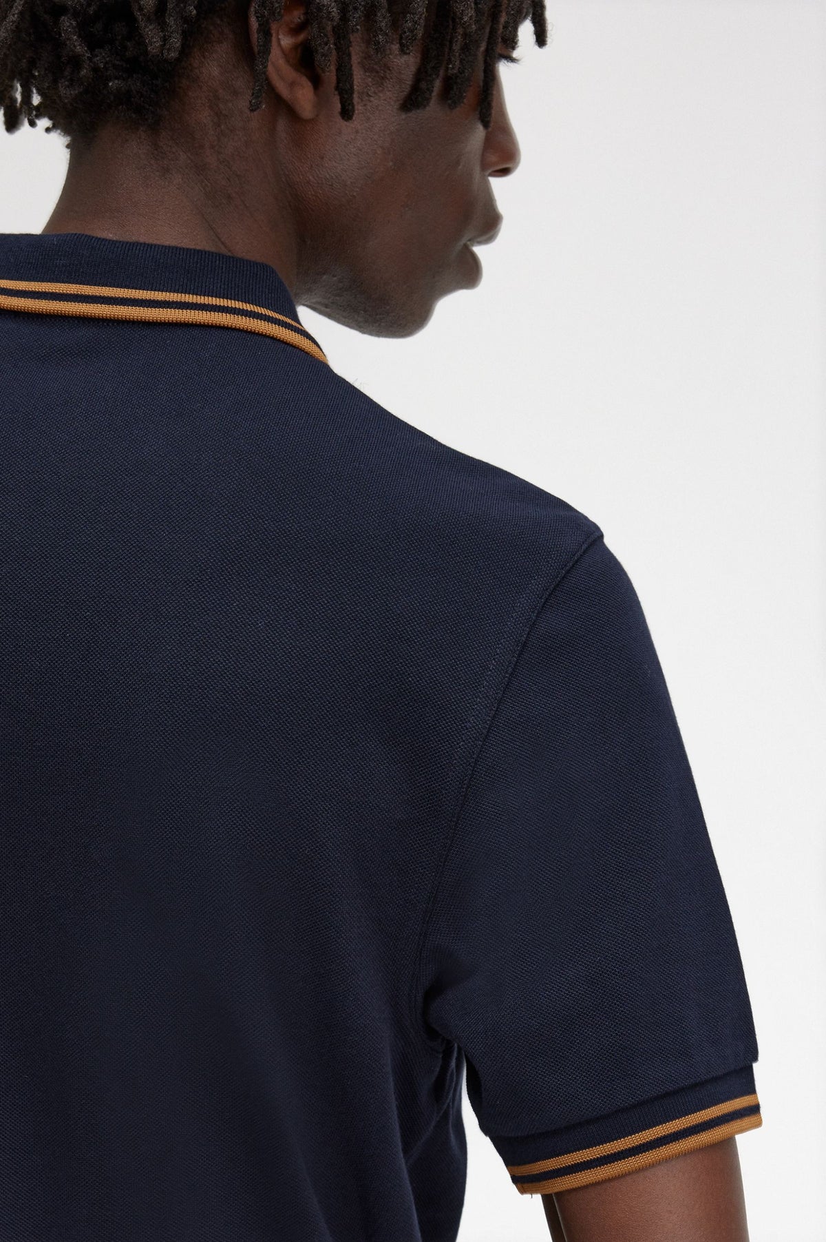 Fred Perry M3600 Polo - Navy / Dark Caramel