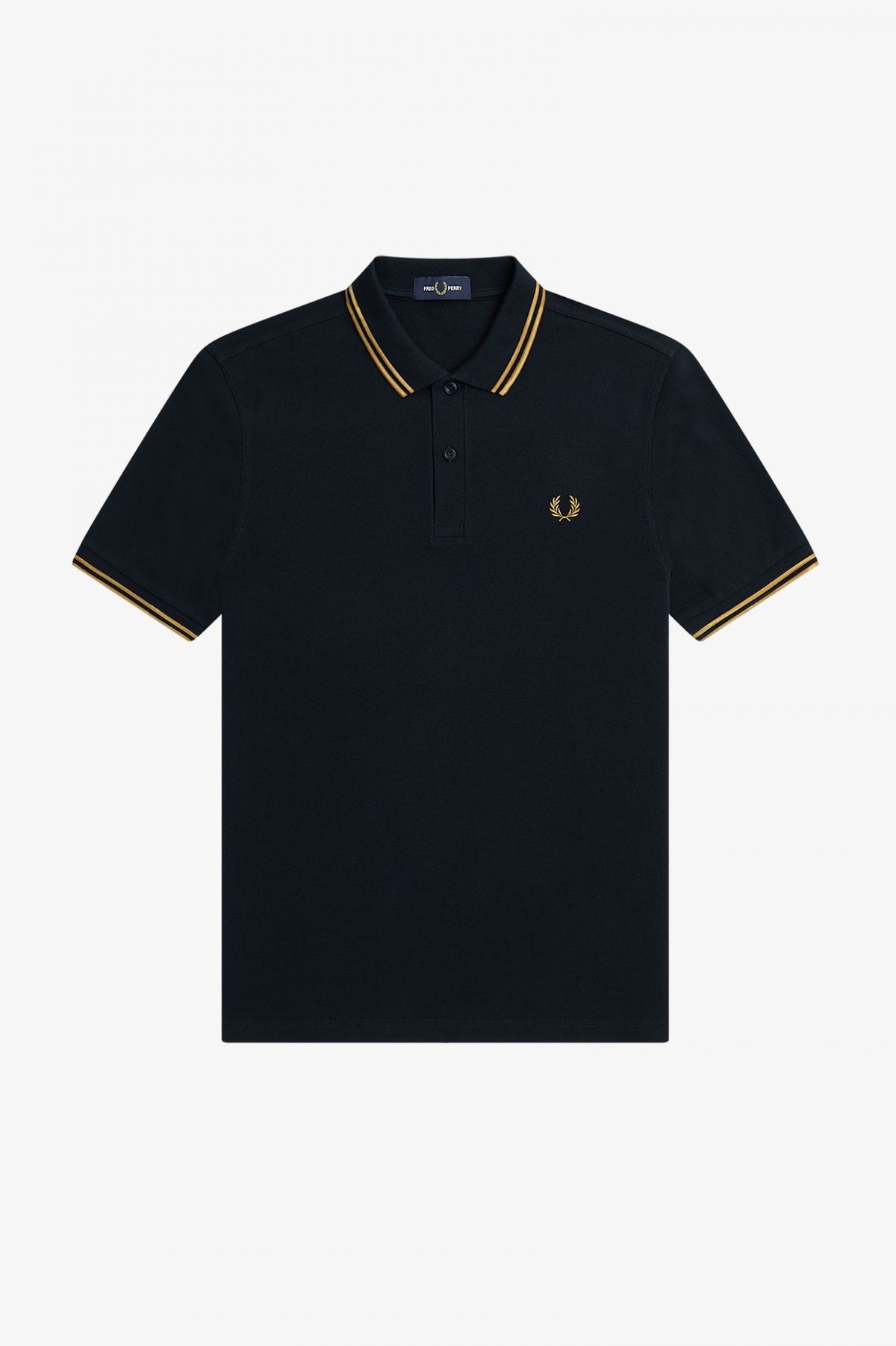 Fred Perry M3600 Polo - Navy / Dark Caramel