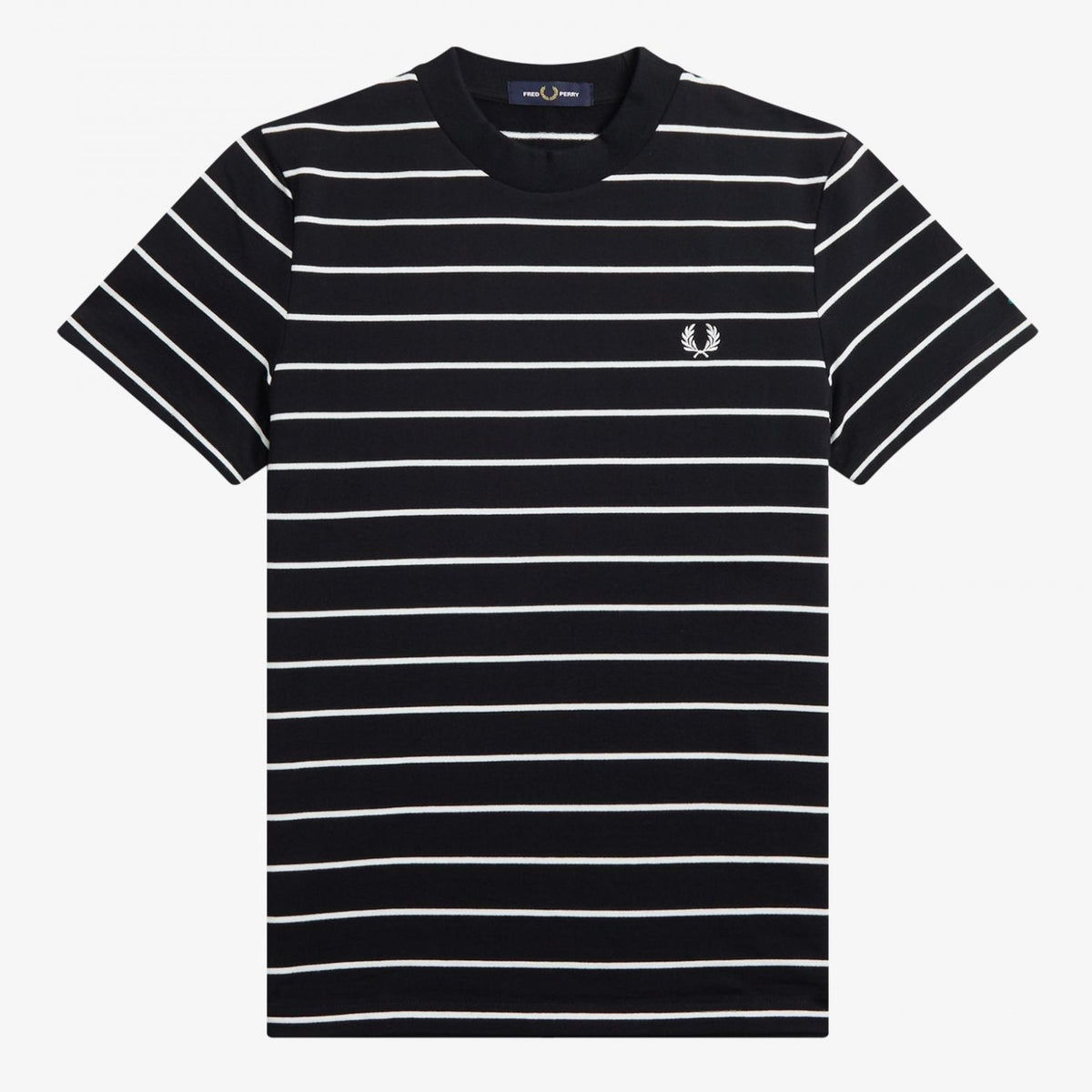 Fred Perry Two Colour Stripe T-Shirt - Black