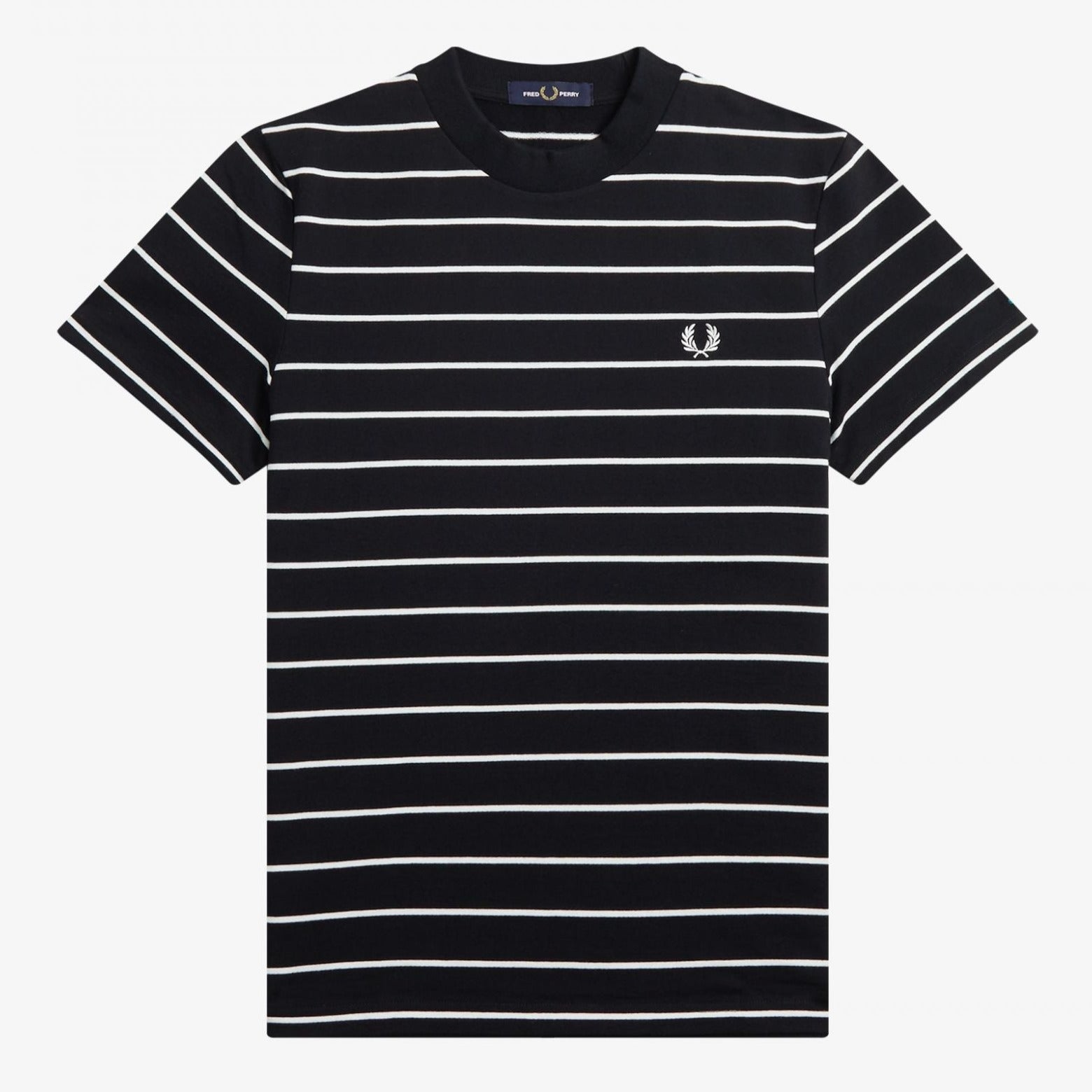 Fred Perry Two Colour Stripe T-Shirt - Black