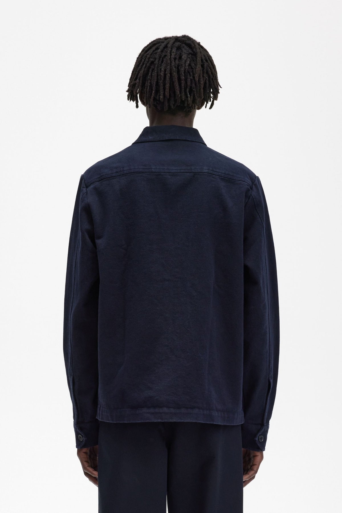 Fred Perry Heavy Twill Overshirt - Navy