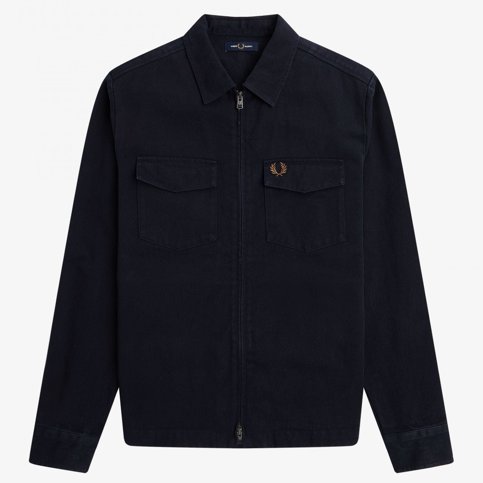 Fred Perry Heavy Twill Overshirt - Navy