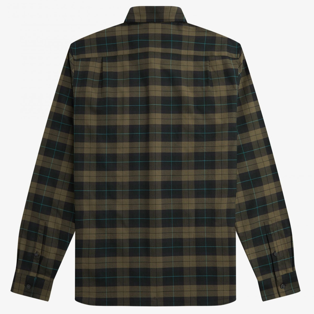 Fred Perry Tartan Shirt - Night Green