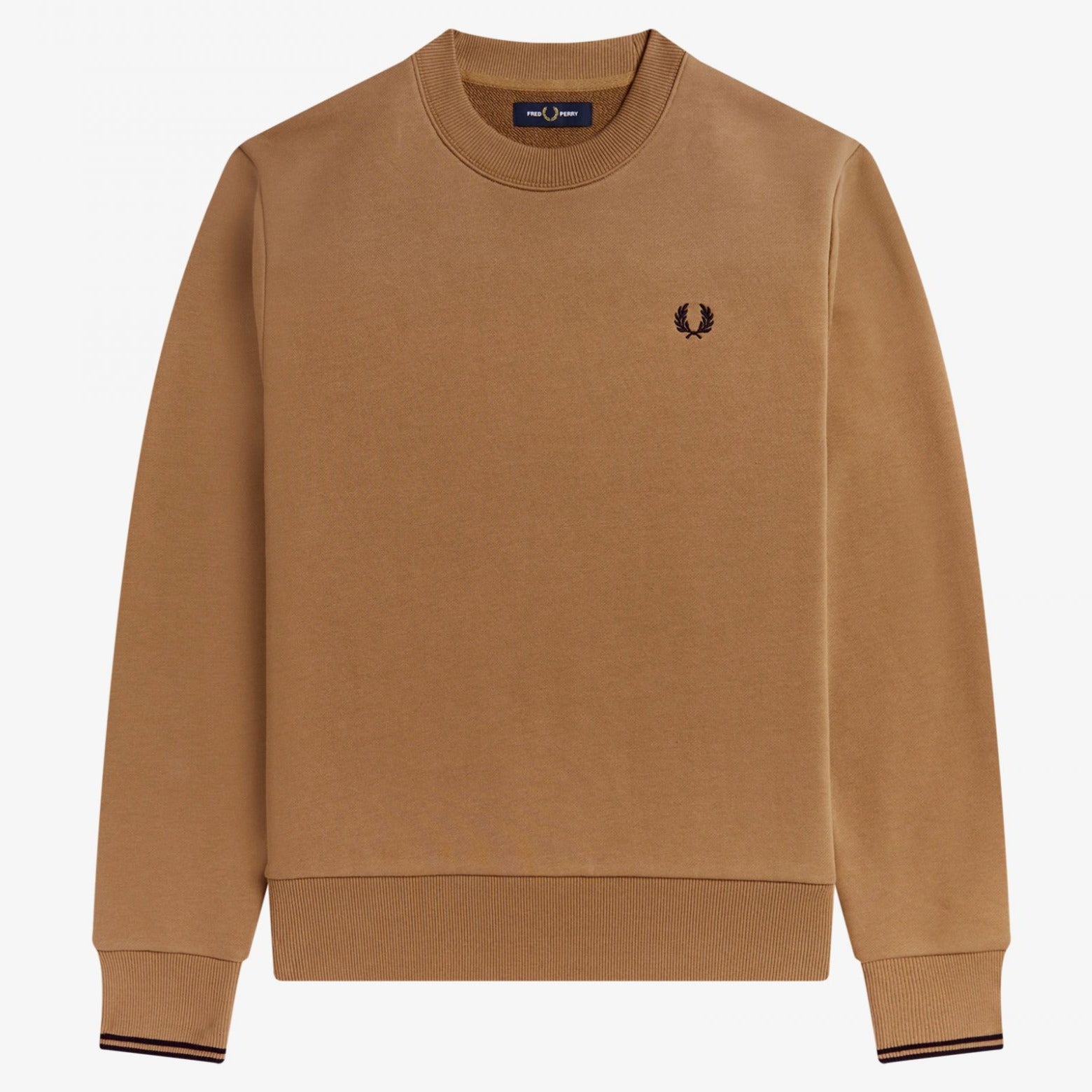 Fred Perry Crew Neck Sweatshirt - Warm Stone