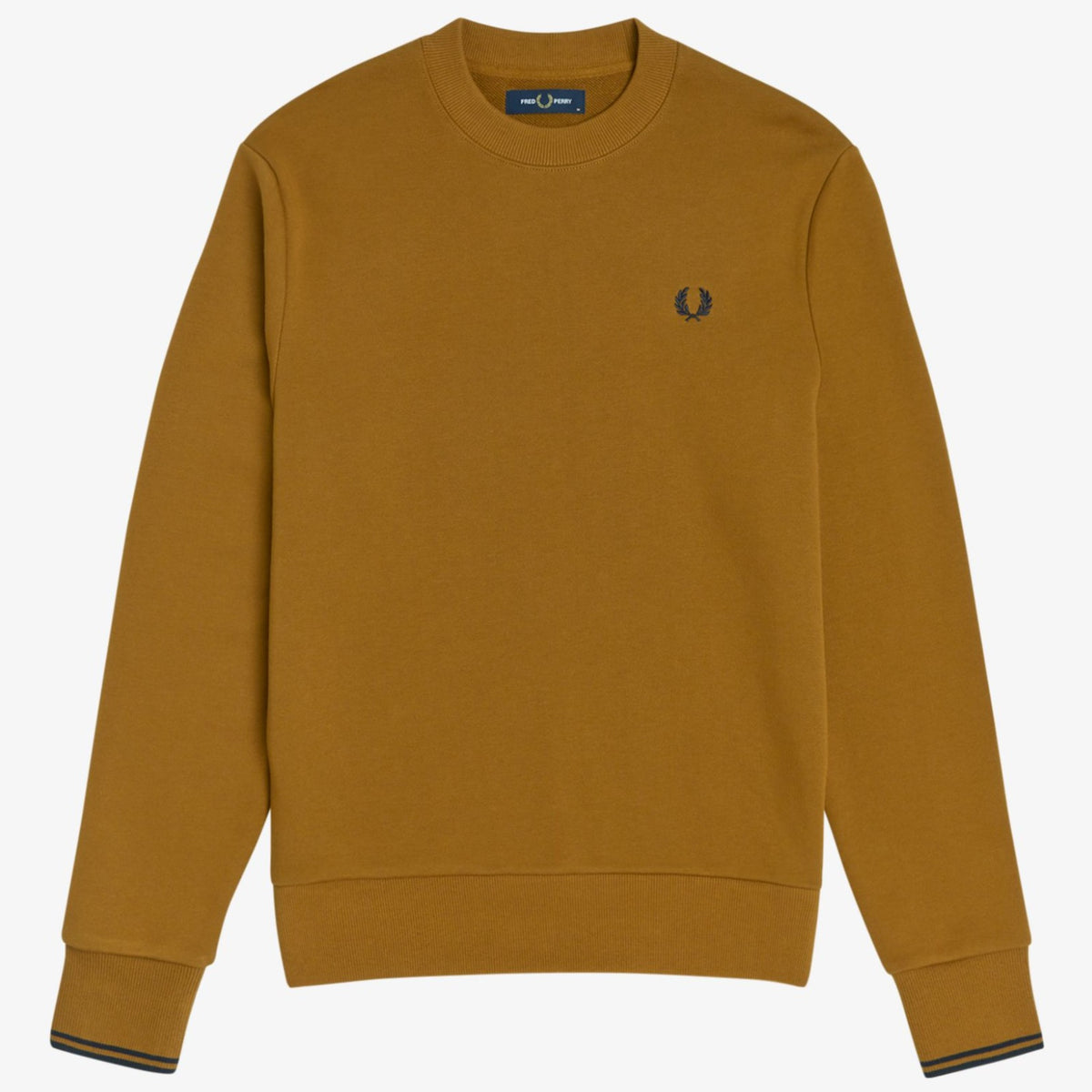 Fred Perry Crew Neck Sweatshirt - Dark Caramel