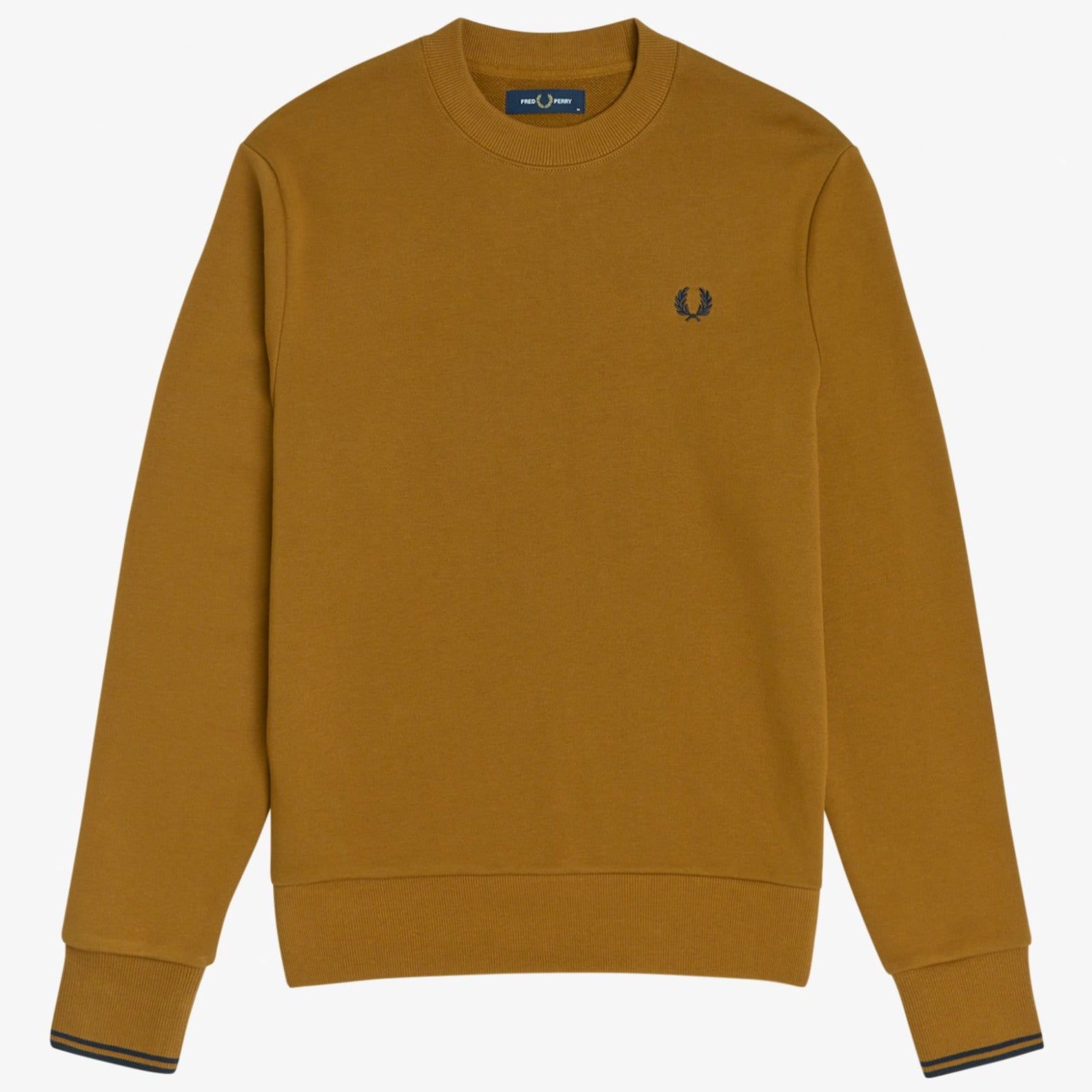 Fred Perry Crew Neck Sweatshirt - Dark Caramel