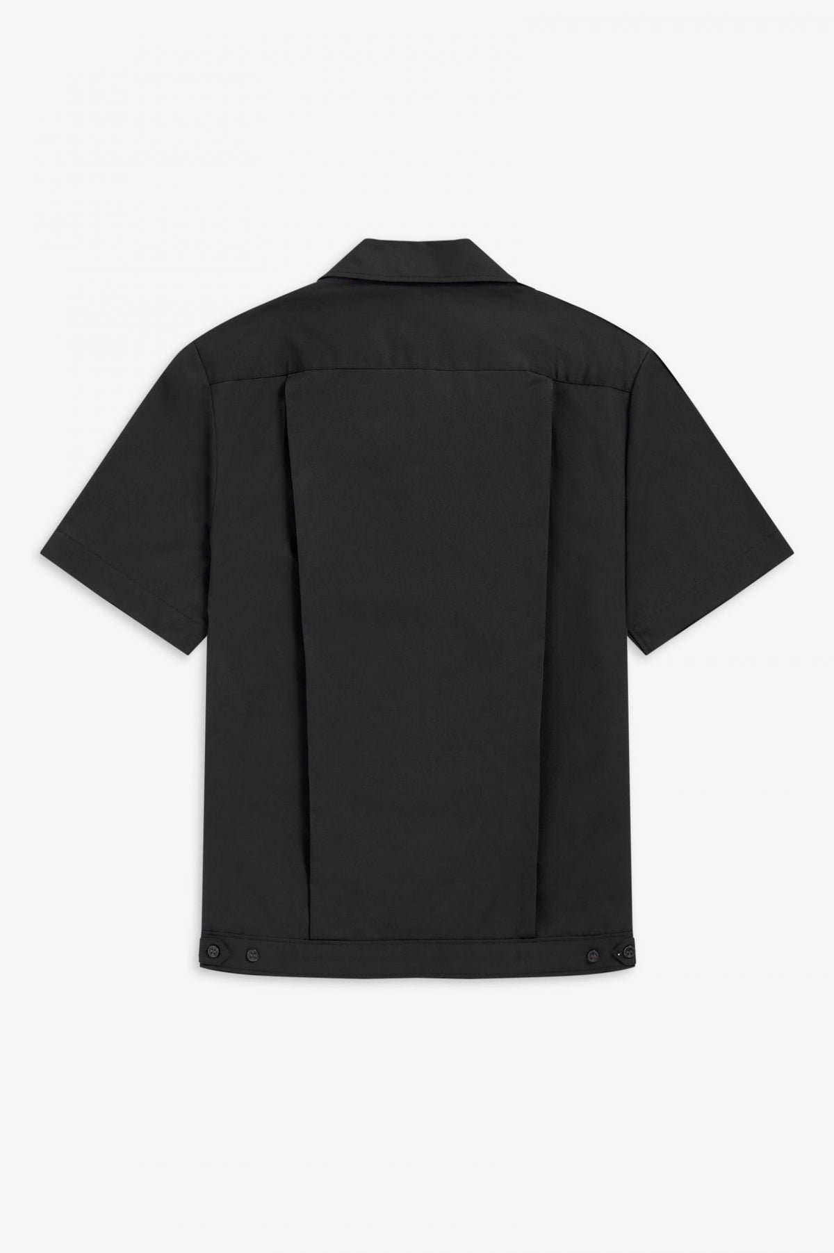 Fred Perry Panneled Bowling Shirt Navy