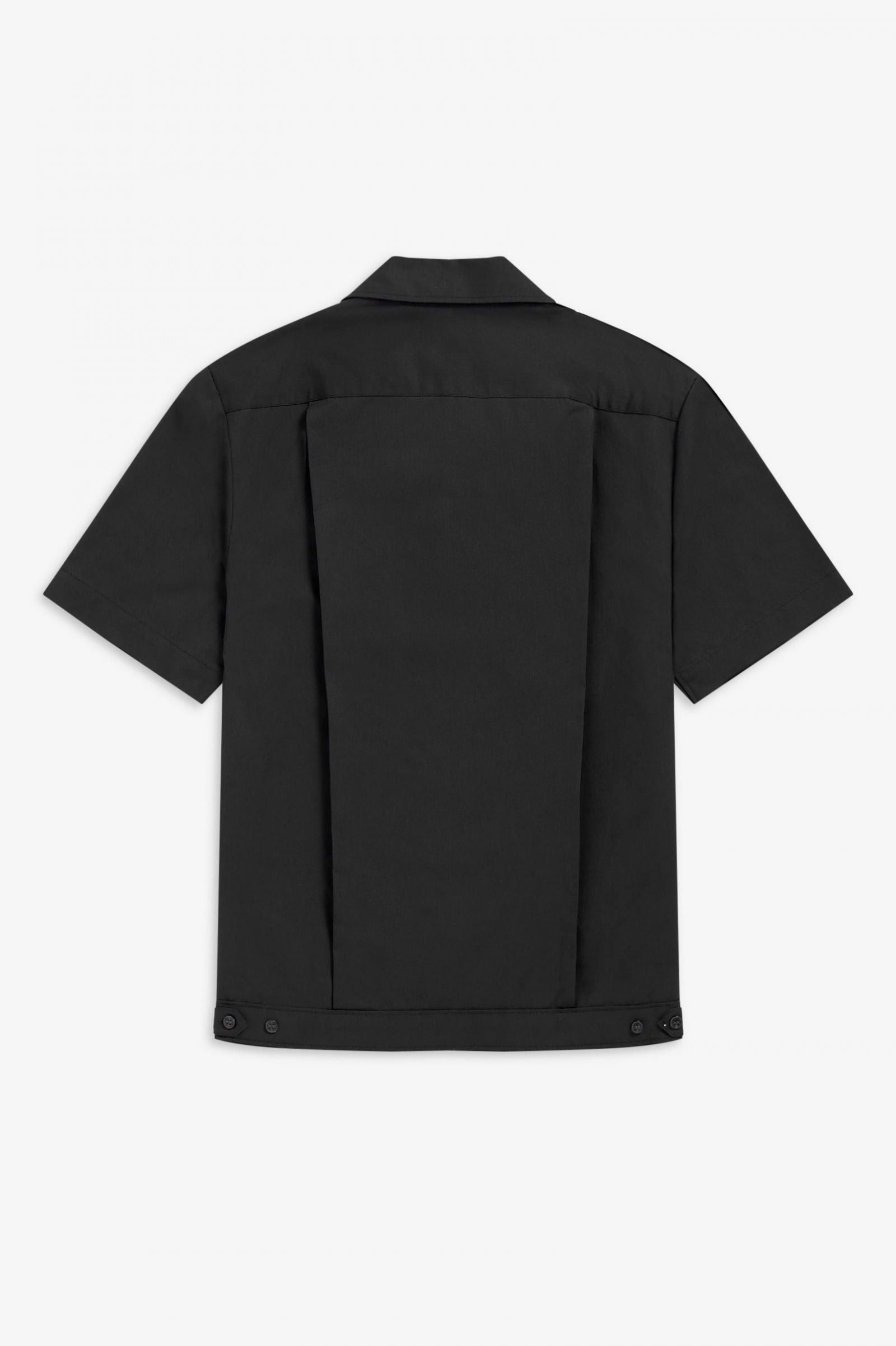 Fred Perry Panneled Bowling Shirt Navy