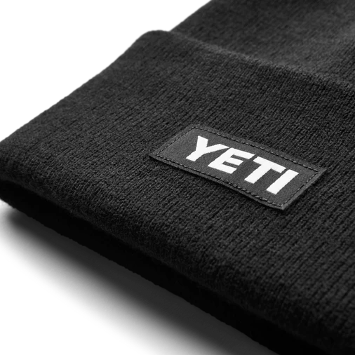 Yeti Logo Badge Beanie - Black