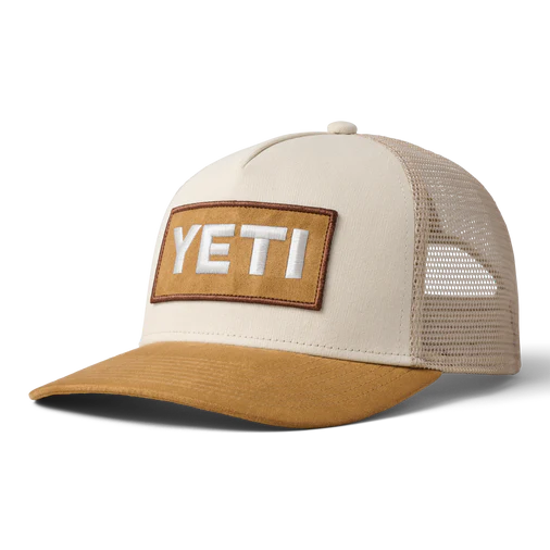 Yeti Logo Badge Trucker - Khaki / Tan