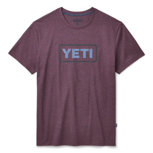 Yeti Logo Badge T-Shirt - Heather Plum