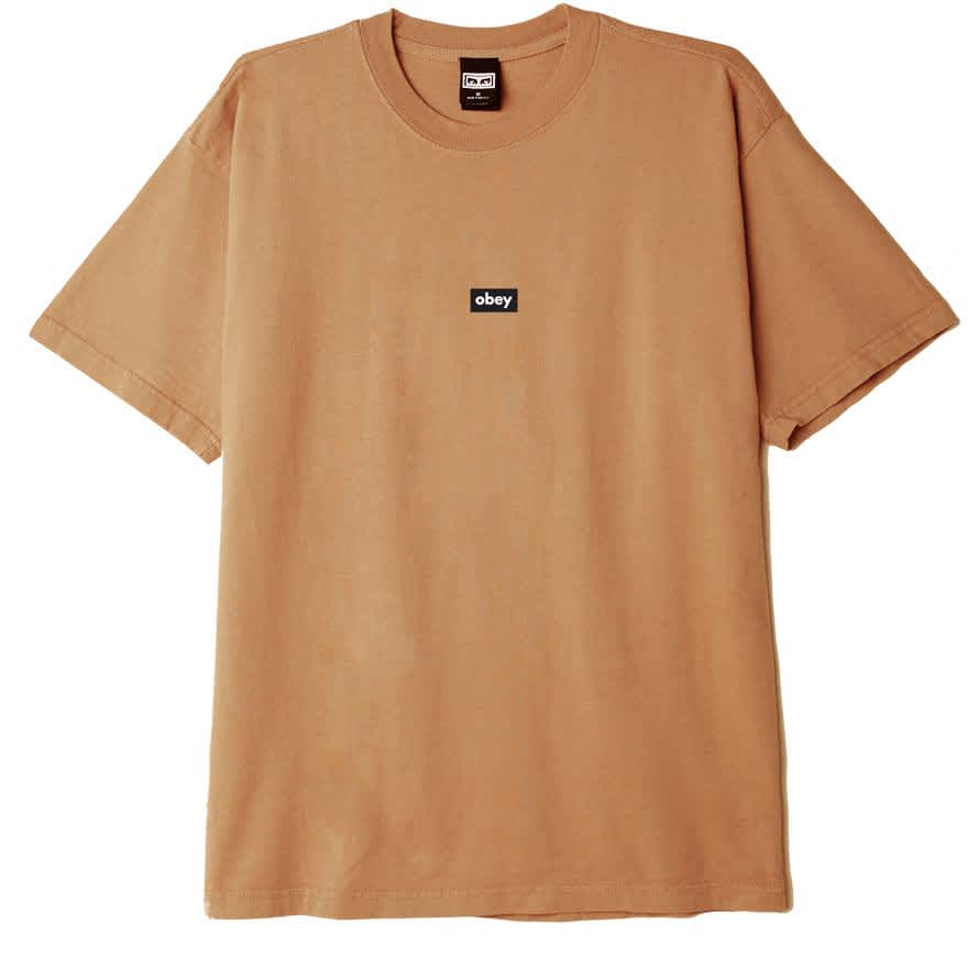 Obey Black Bar T-Shirt - Toffee