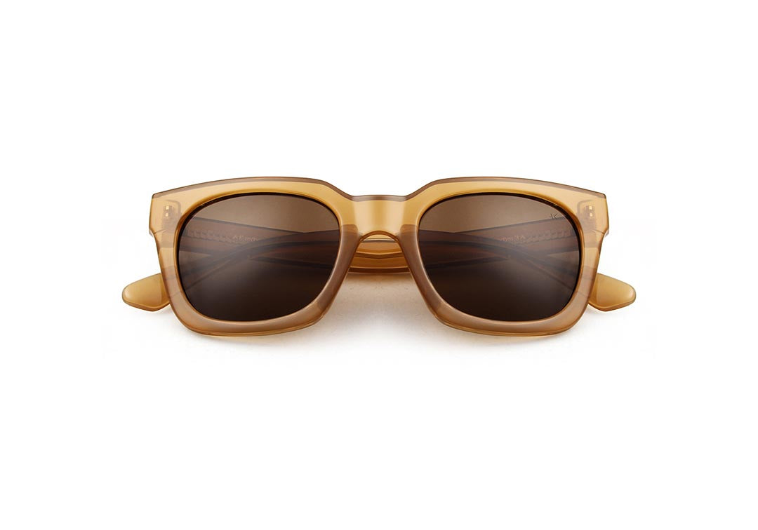 A Kjaerbede Nancy Sunglasses - Light Brown Transparent