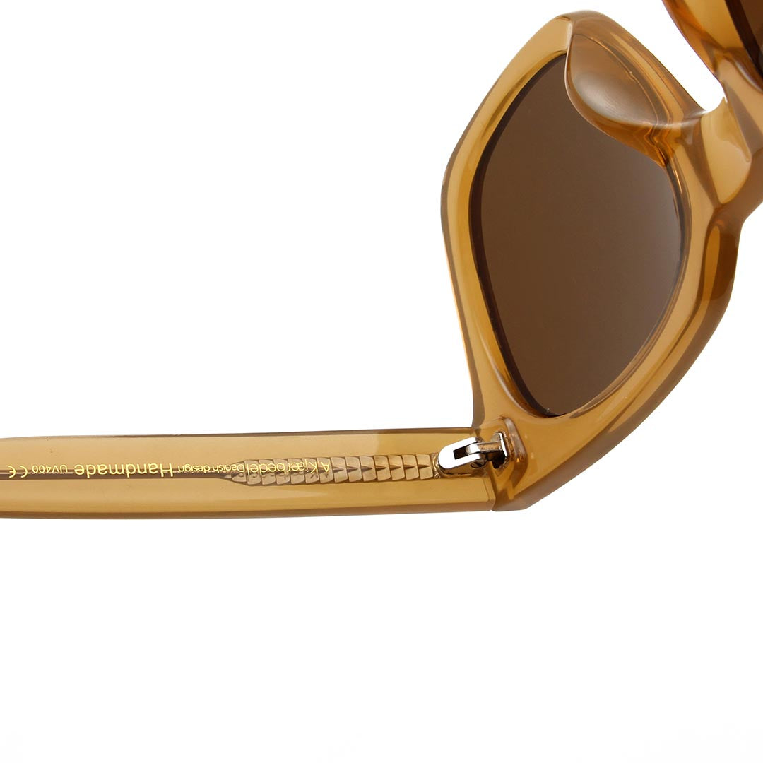 A Kjaerbede Nancy Sunglasses - Light Brown Transparent