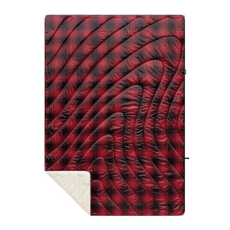 Rumpl Printed Sherpa Puffy - Ombre Plaid