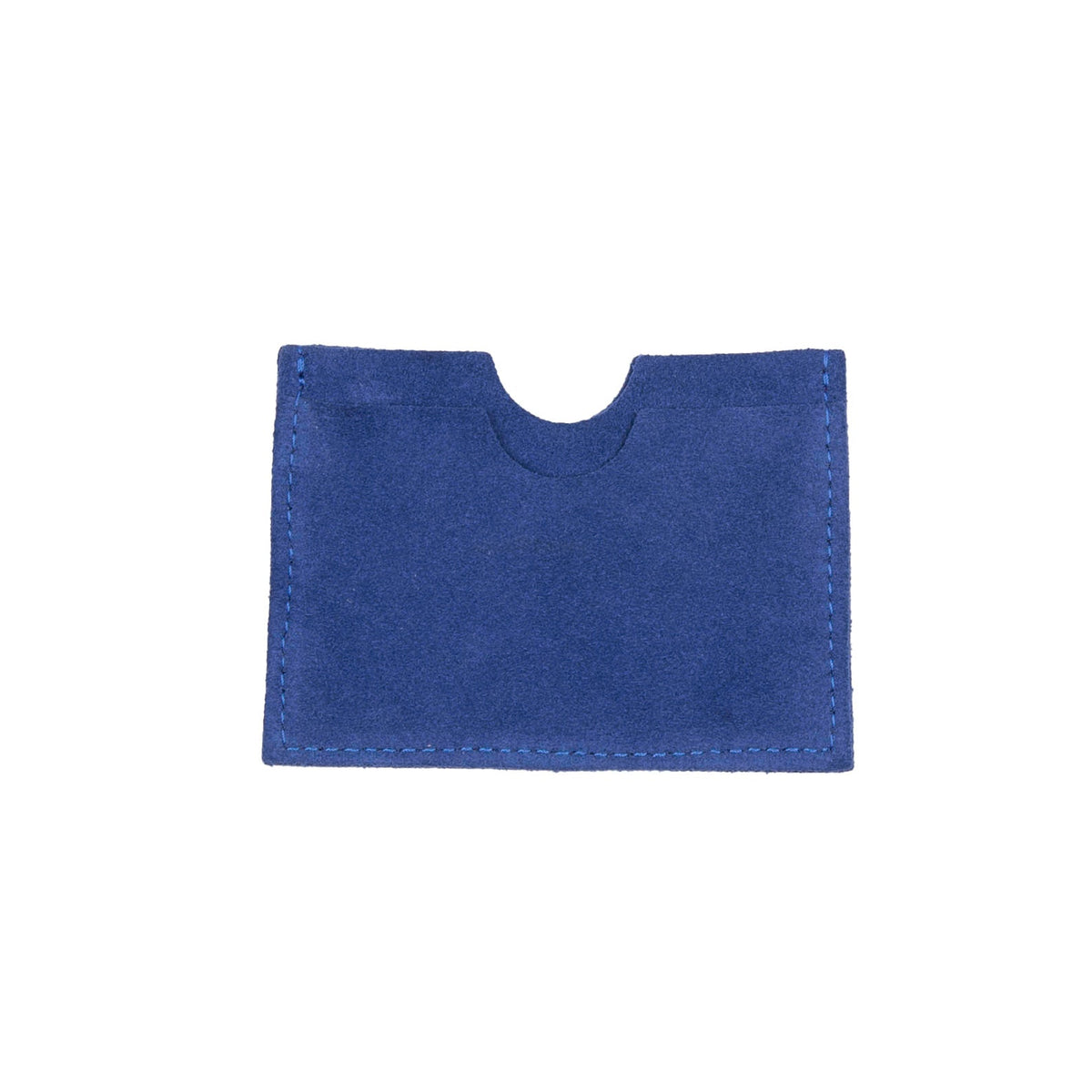 Folk Orb Cardholder - Cobalt Blue Suede