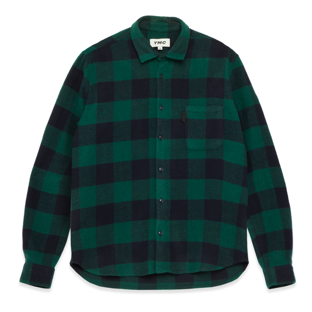 YMC Curtis Shirt - Blue / Green