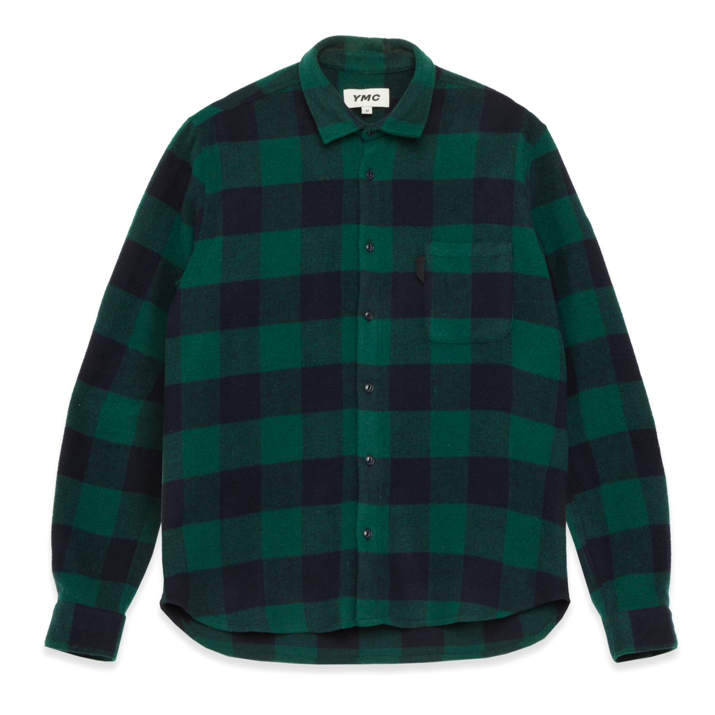 YMC Curtis Shirt - Blue / Green