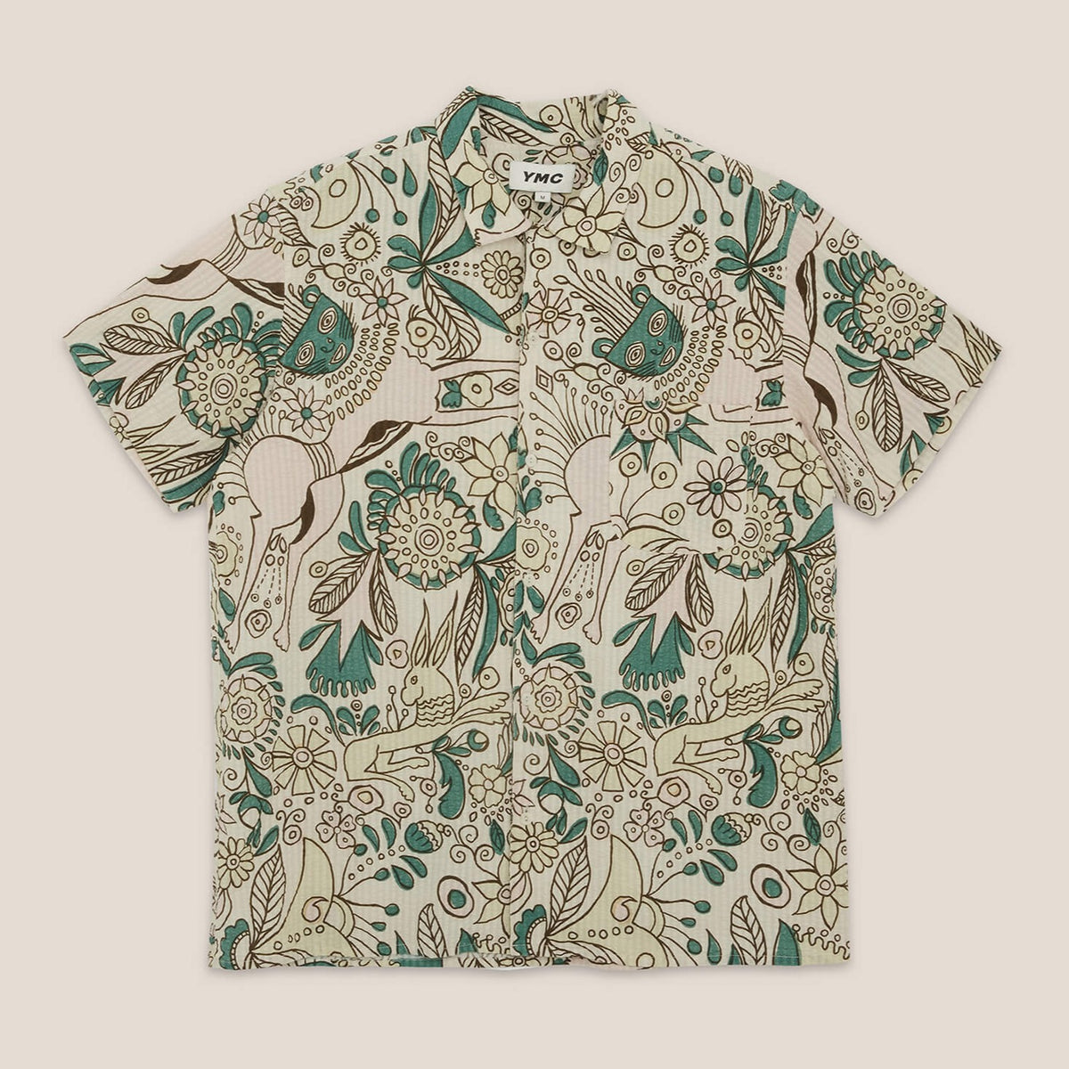 YMC Malick Shirt - Multi Green