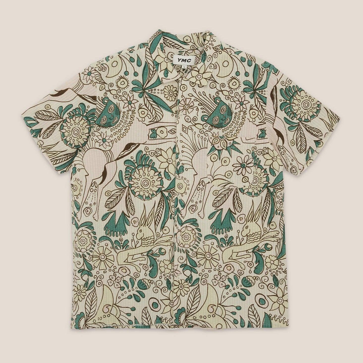 YMC Malick Shirt - Multi Green