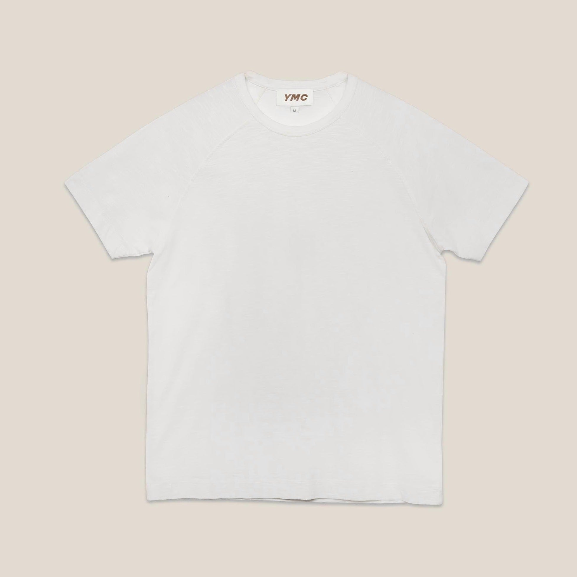 YMC Television Raglan T-Shirt - White