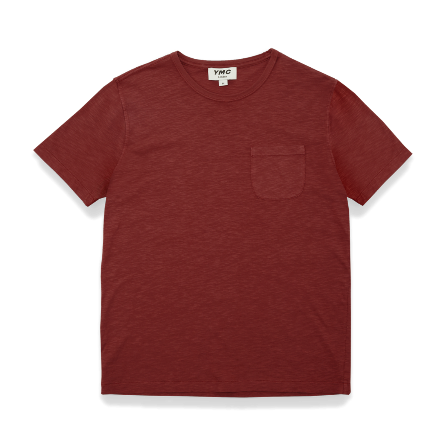 YMC Wild Ones Pocket T-Shirt - Dark Red